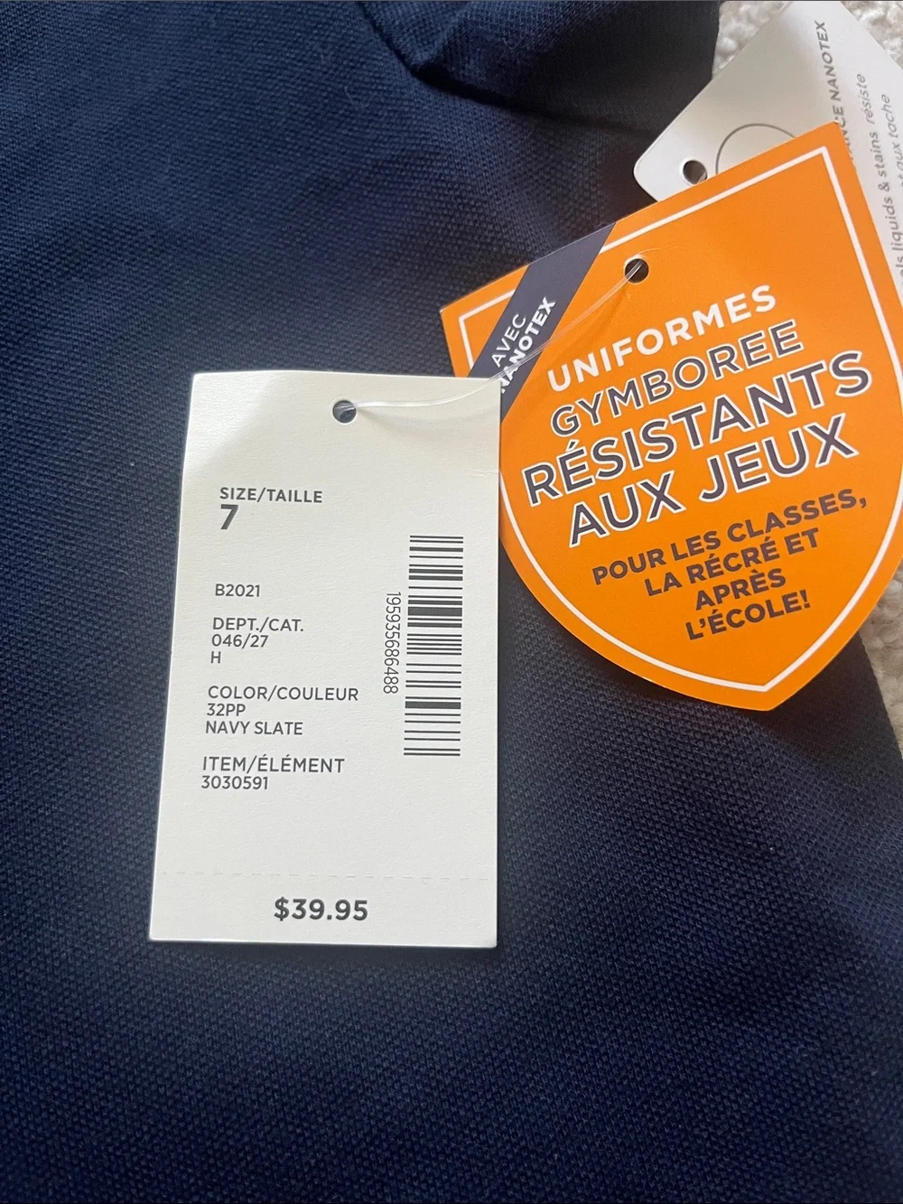 Gymboree Navy Polo Dress with Bow Accent